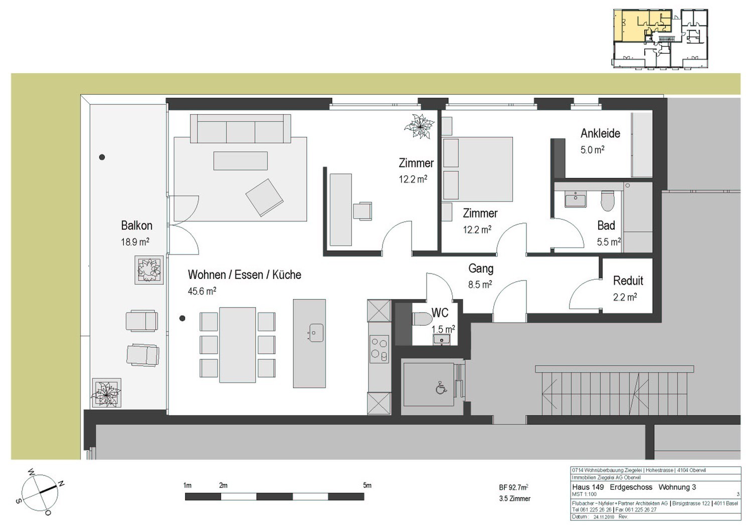 Appartement de 3 pièces