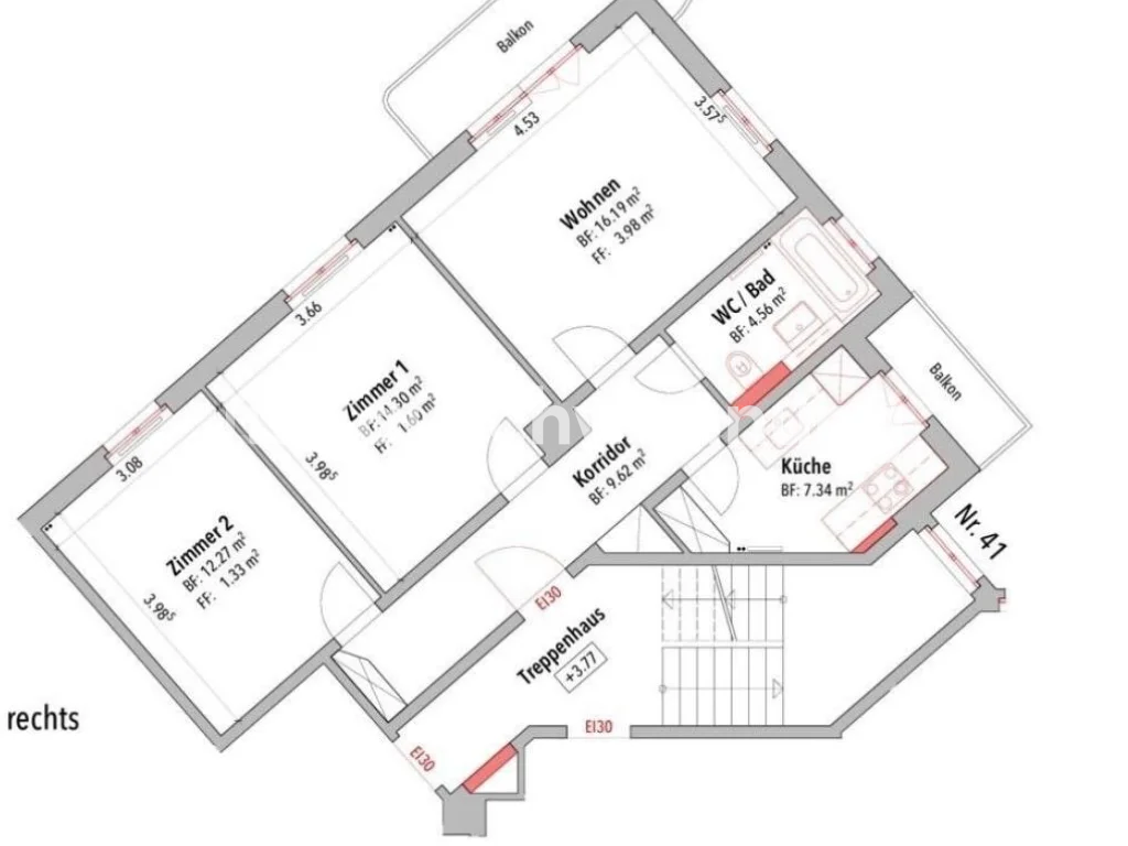 Appartement de 3 ½ pièces, photo 2 sur 5