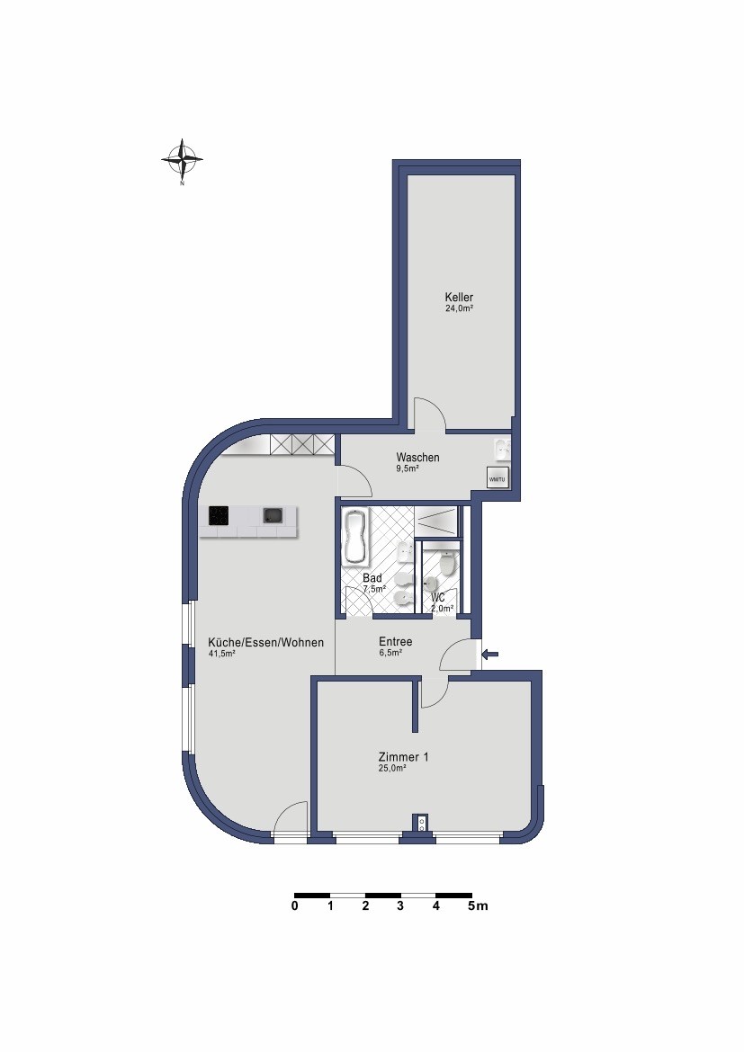 Appartement de 2 ½ pièces