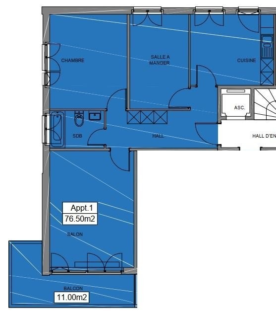 Appartement de 3 ½ pièces, photo 9 sur 9