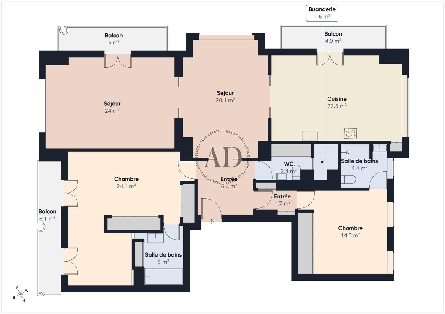 3 ½ rooms apartment, photo 3 sur 3