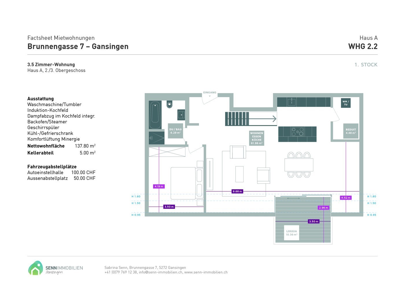 Appartement de 3 ½ pièces
