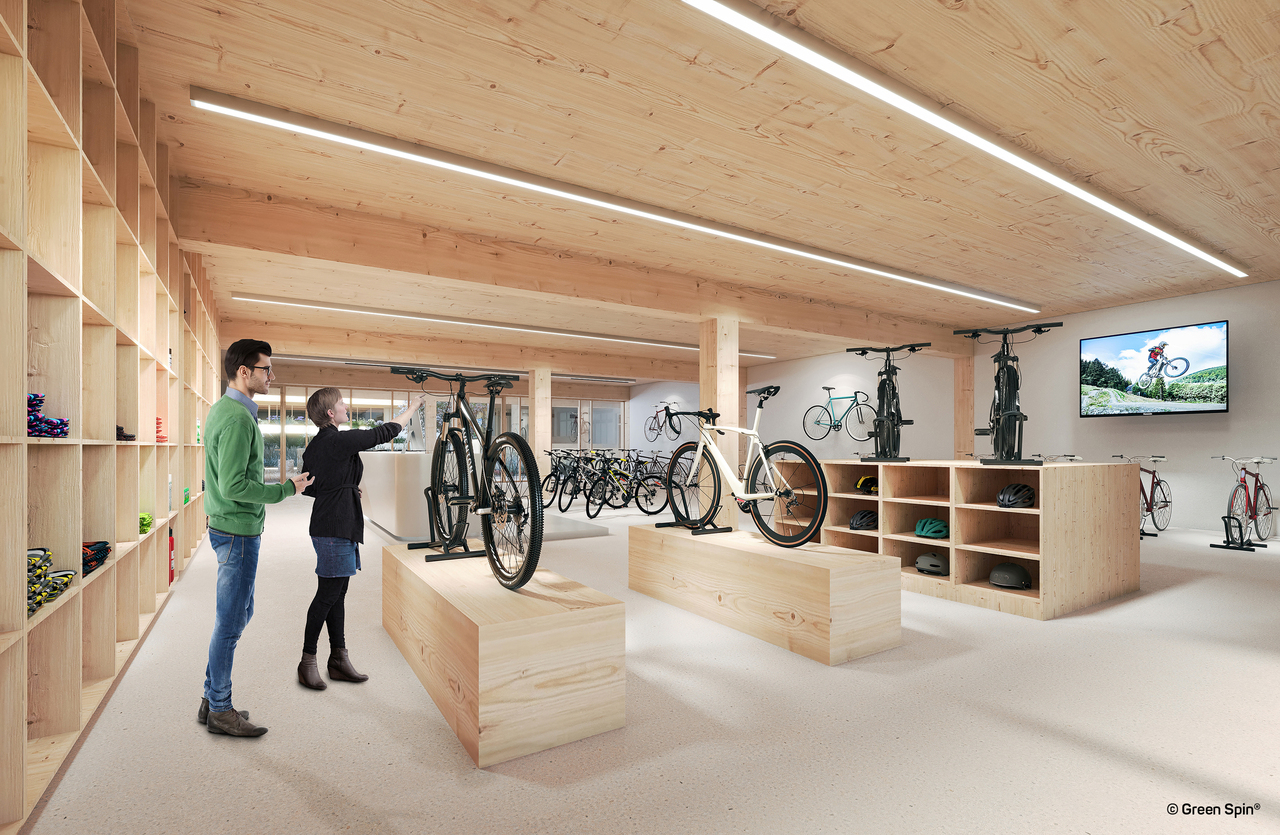 70m² shop