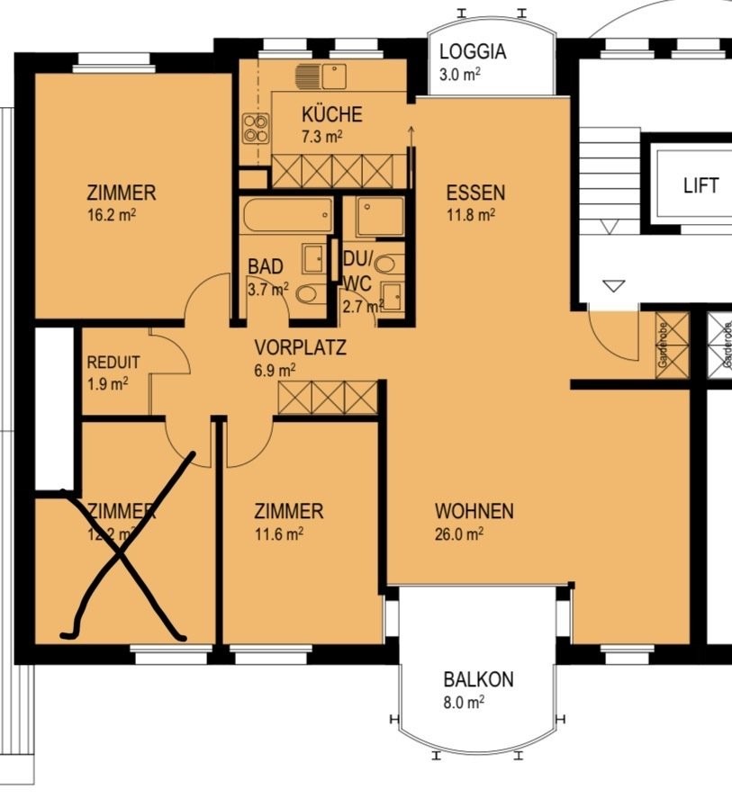 Appartement meublé de 3 ½ pièces, photo 9 sur 9