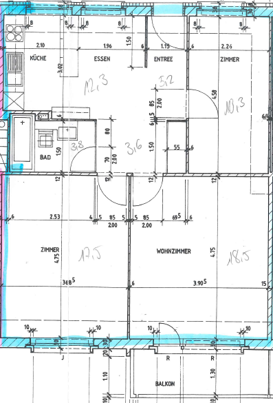 3 ½ rooms apartment