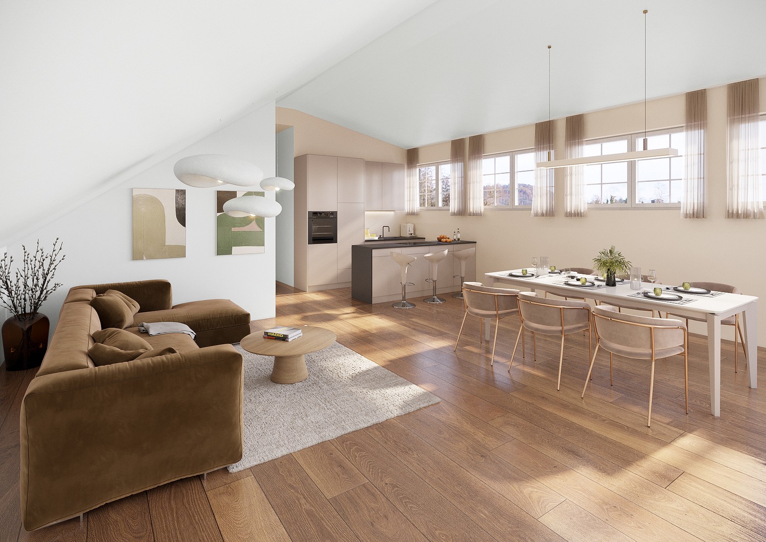 Appartement en attique de 3 ½ pièces