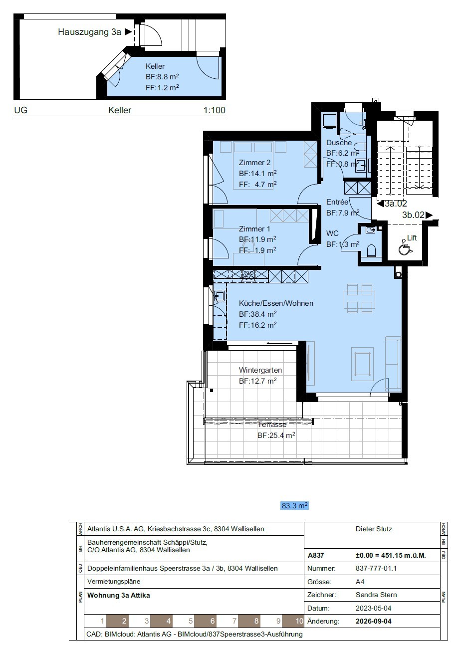 Appartement en attique de 3 ½ pièces, photo 6 sur 7