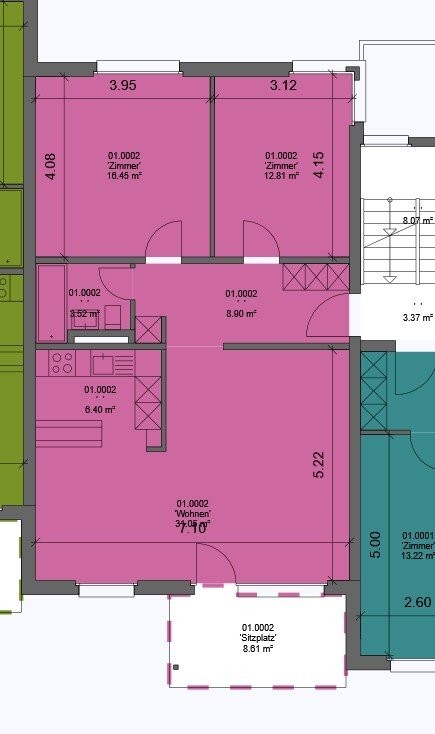 Appartement de 3 ½ pièces