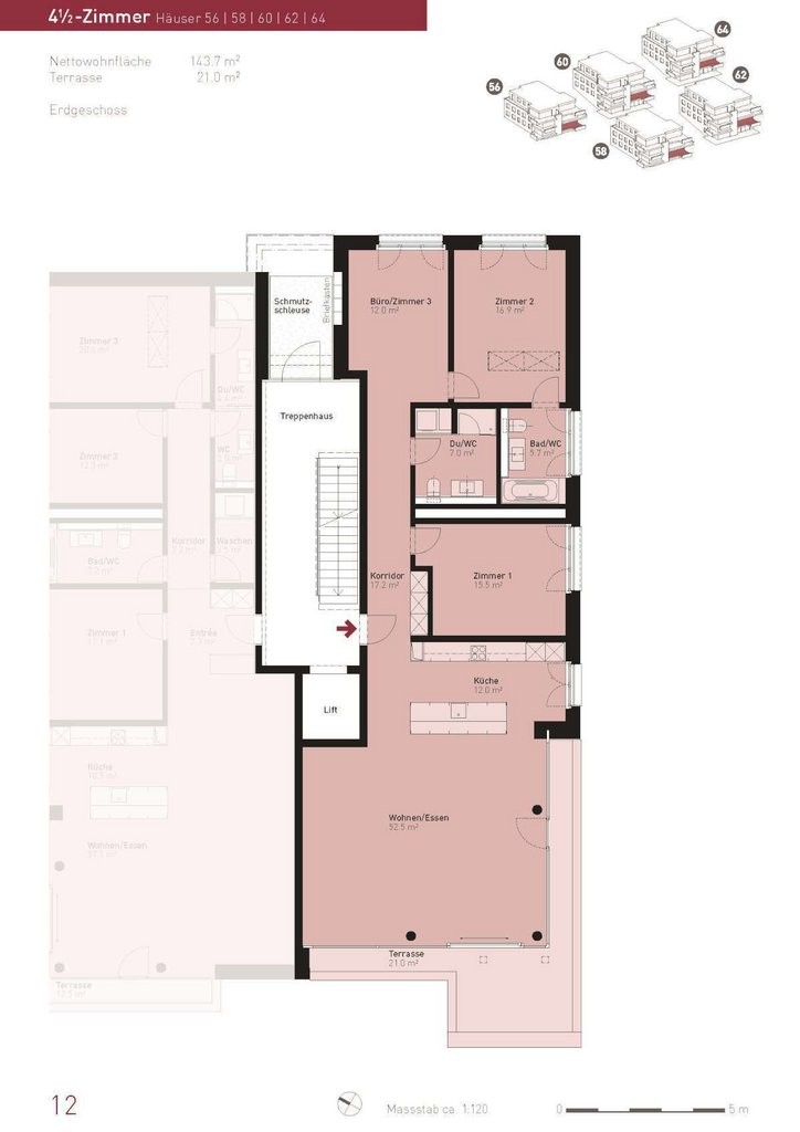 4 ½ pièces appartement