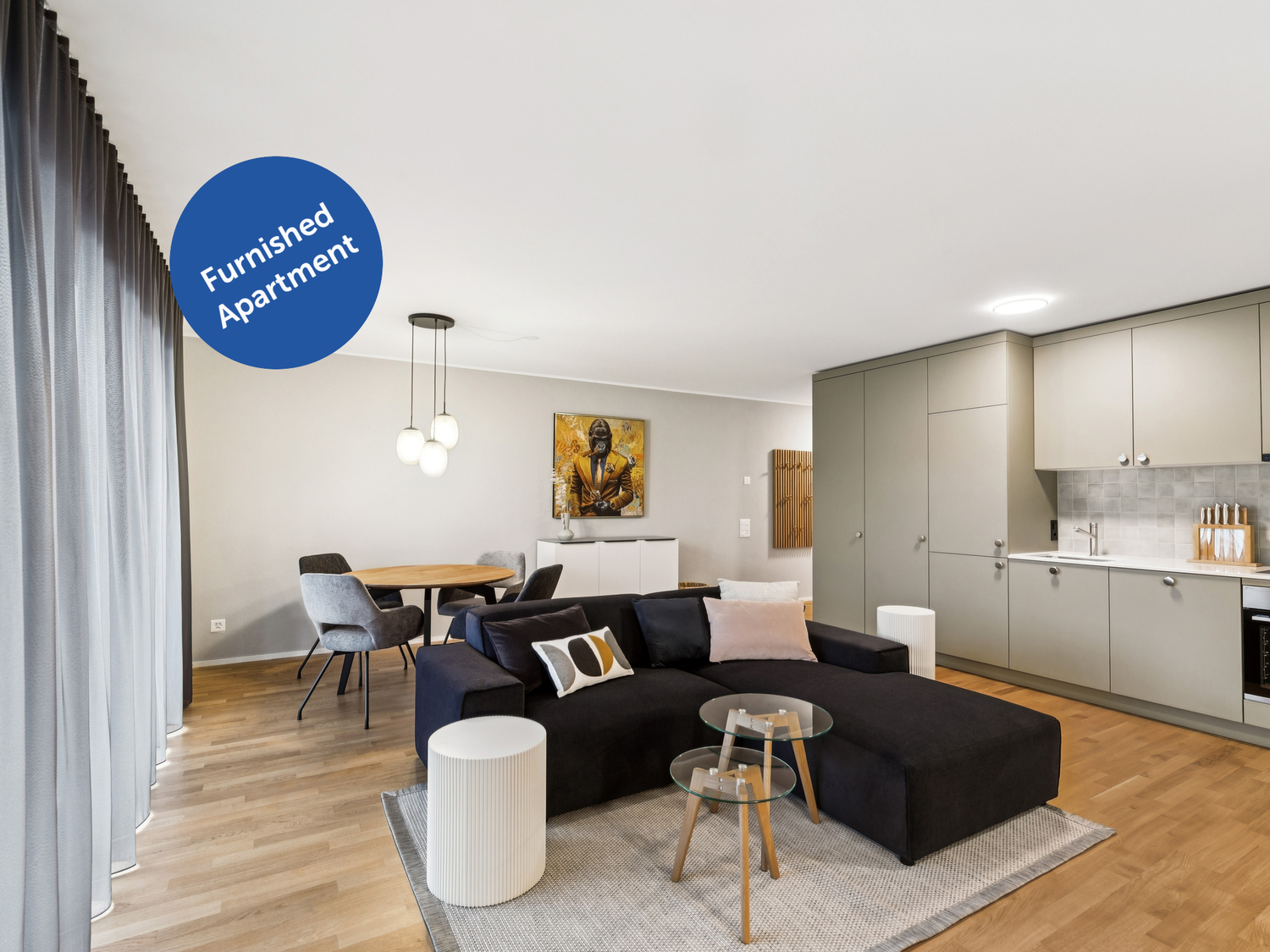 Appartement meublé de 3 ½ pièces, photo 2 sur 10