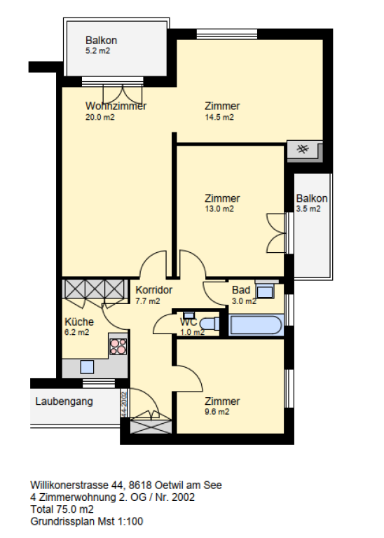 Appartement de 4 pièces, photo 9 sur 10