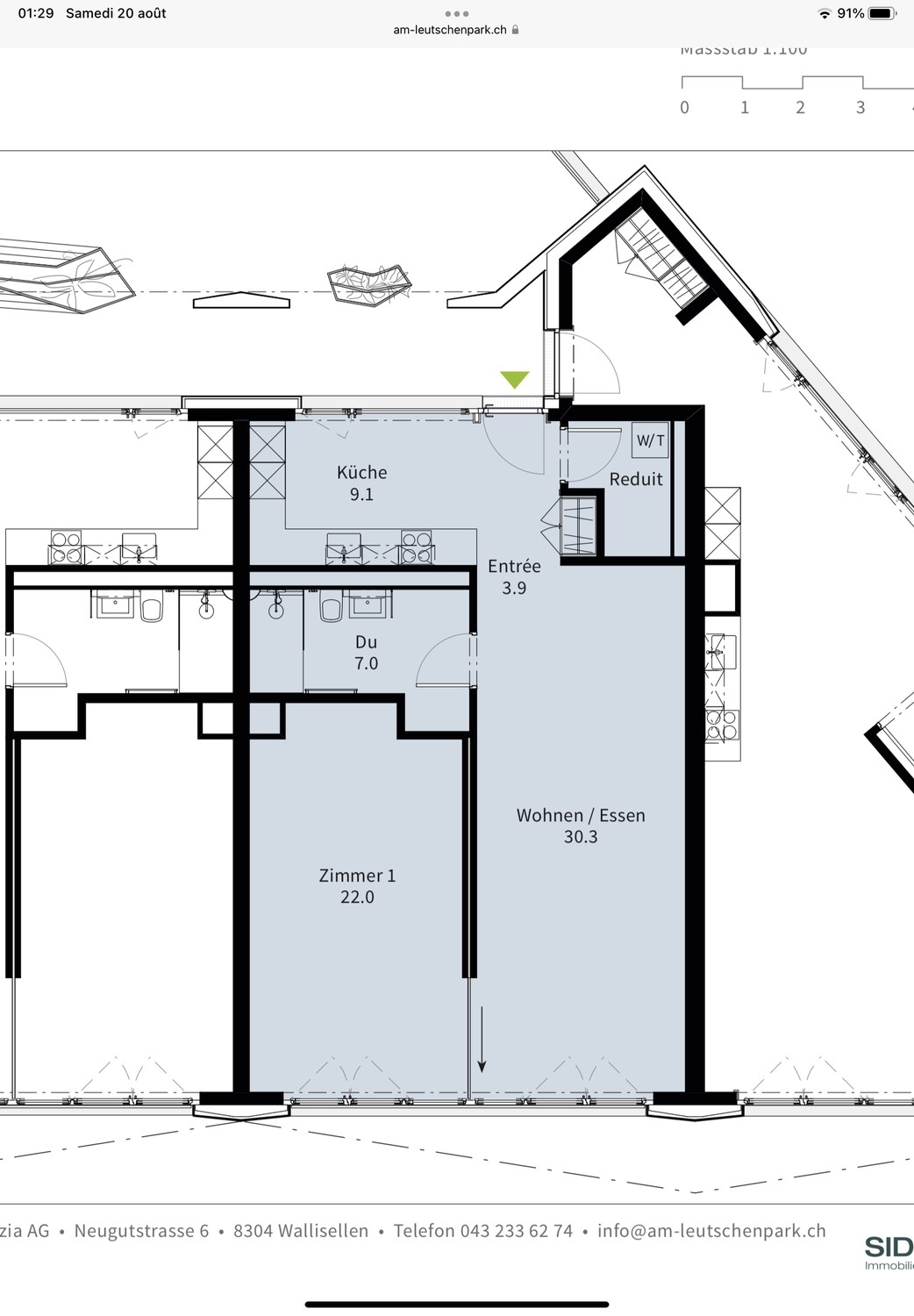 Appartement de 2 ½ pièces