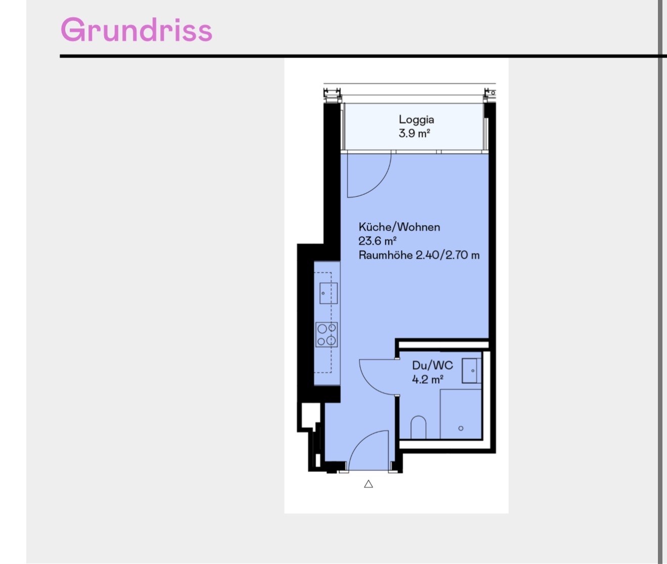 Appartement de 2 ½ pièces, photo 5 sur 6