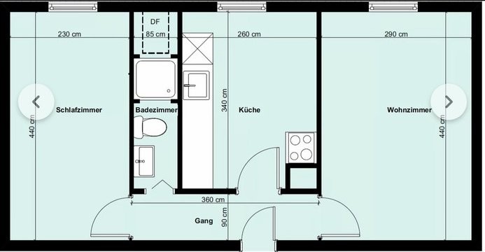 2 rooms apartment