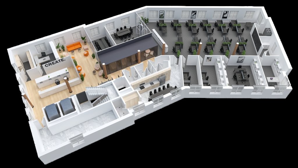 510m² office