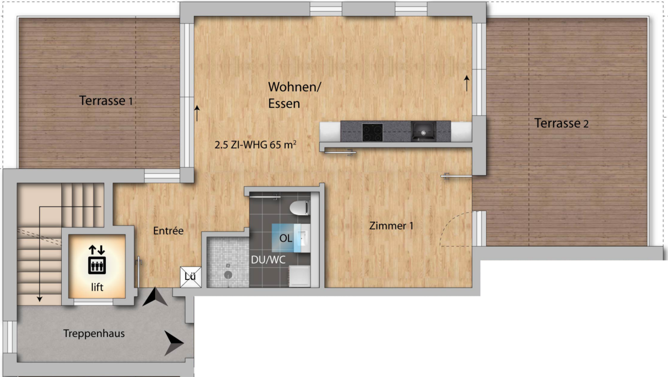 Appartement de 2 ½ pièces, photo 6 sur 9