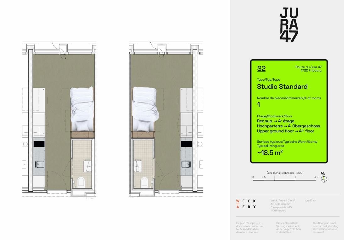 1 ½ rooms apartment, photo 3 sur 3