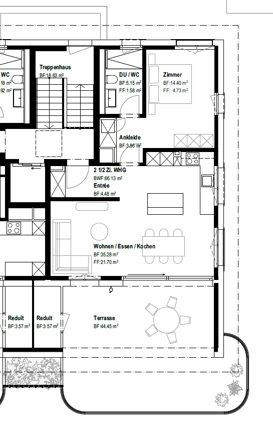 2 ½ rooms apartment