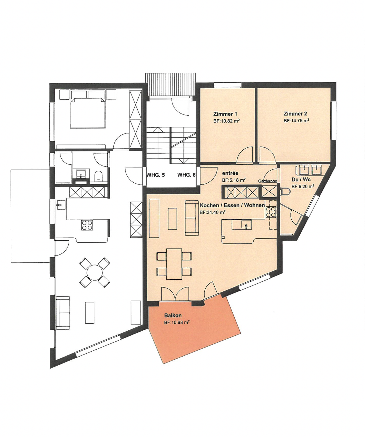 Appartement de 3 ½ pièces