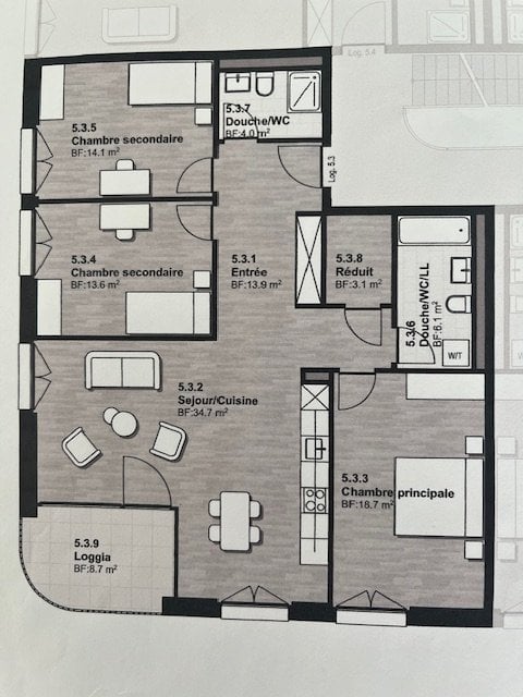 4 ½ rooms apartment, photo 4 sur 4