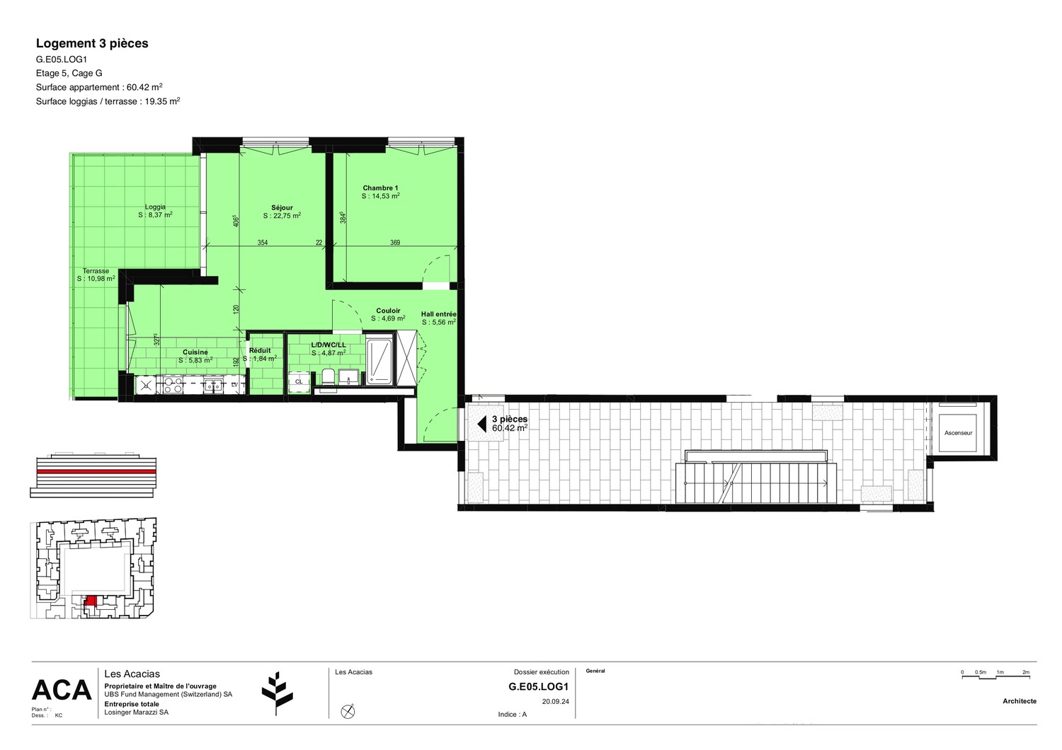 3 rooms apartment, photo 1 sur 5