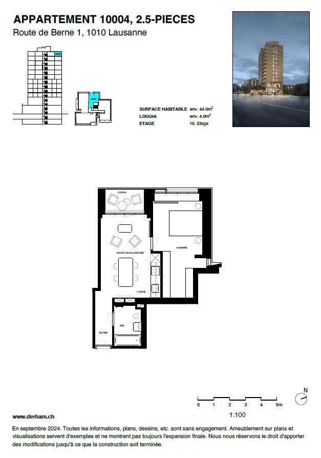 2 ½ rooms apartment, photo 8 sur 8