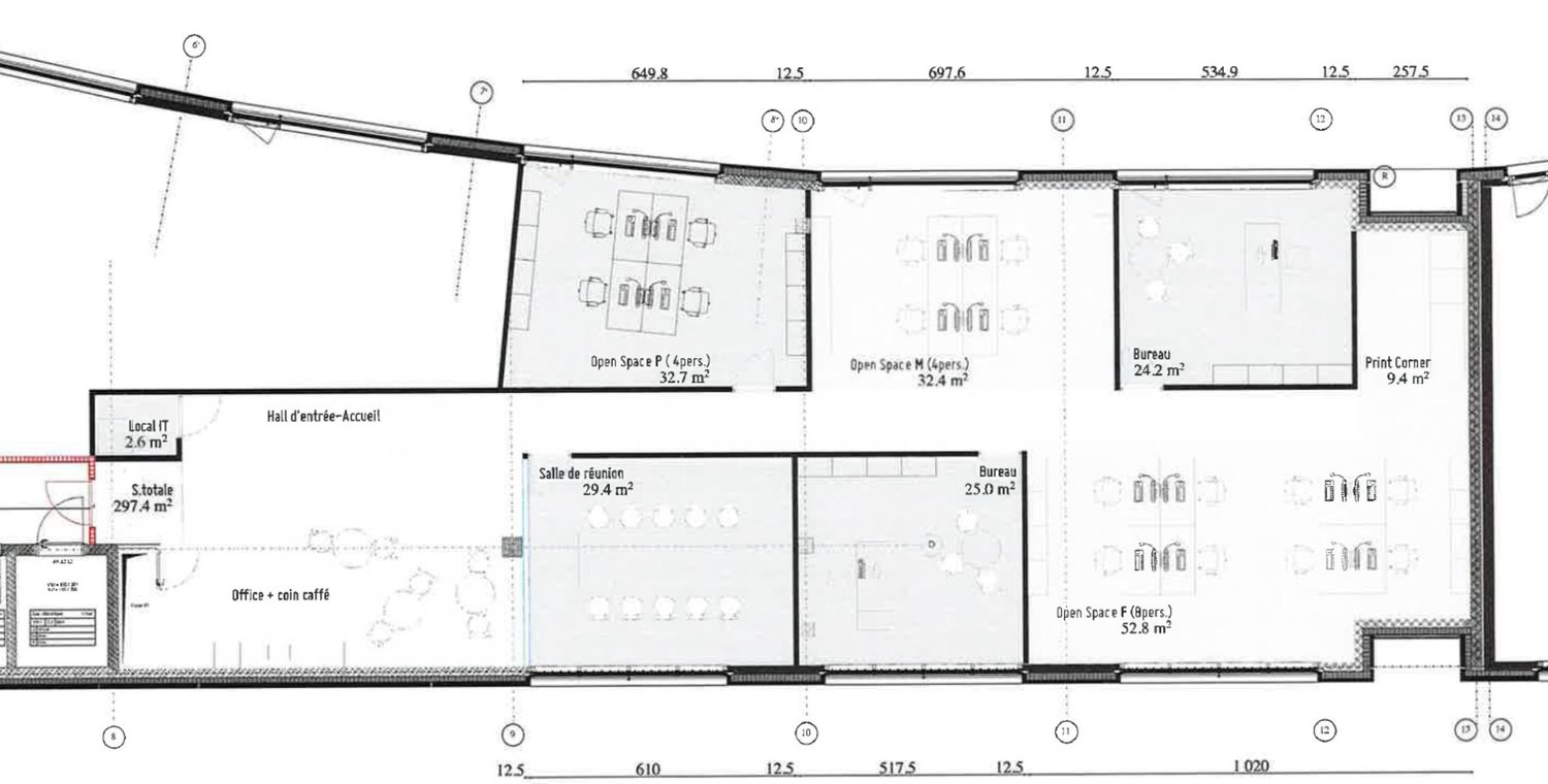 337m² office