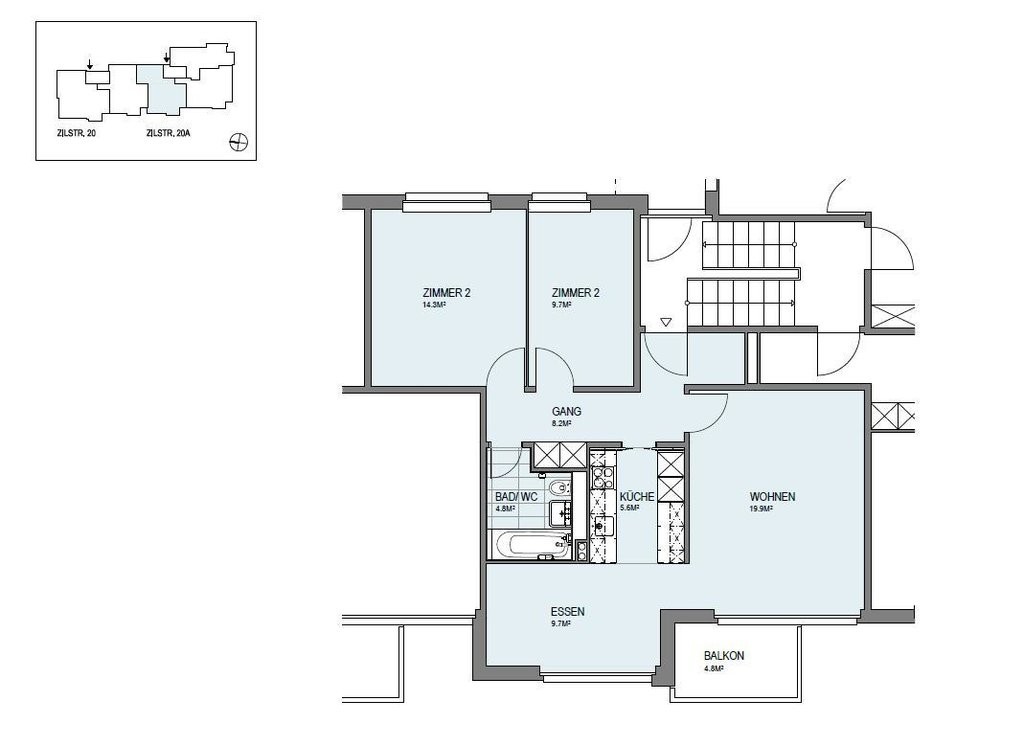 Appartement de 2 ½ pièces, photo 6 sur 6