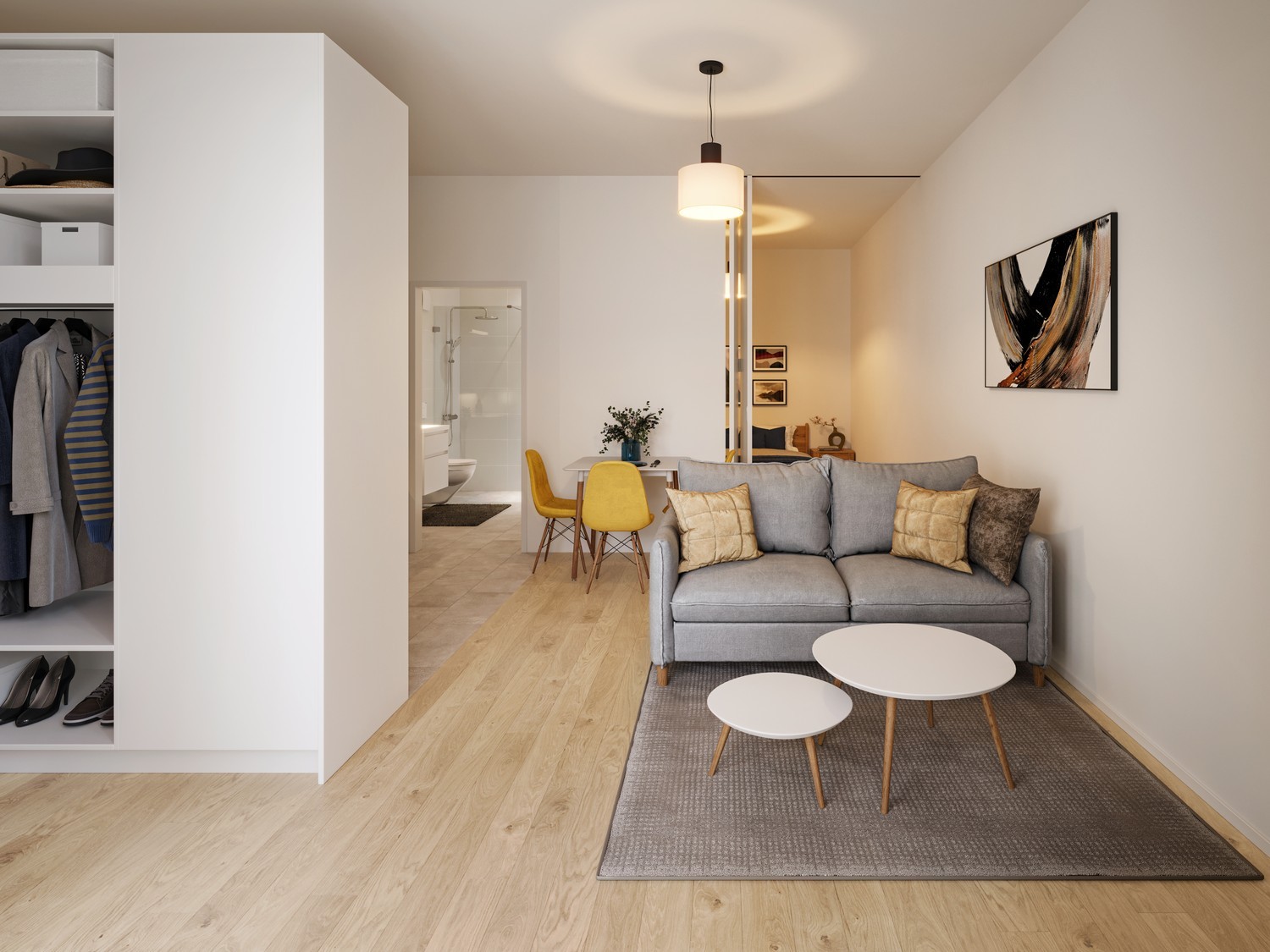 Appartement mansardé de 3 ½ pièces