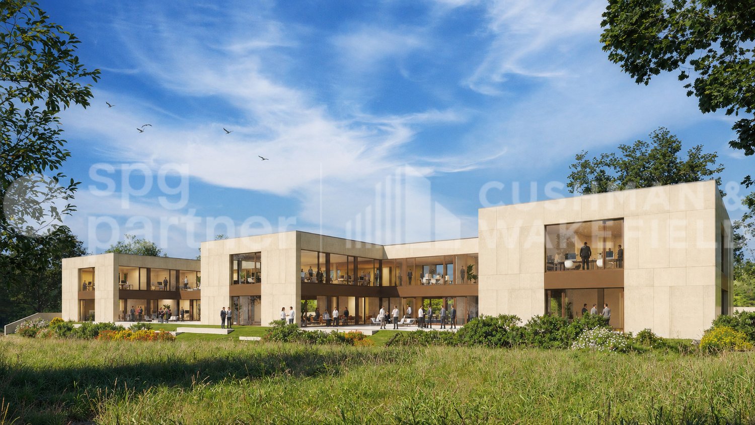350m² office
