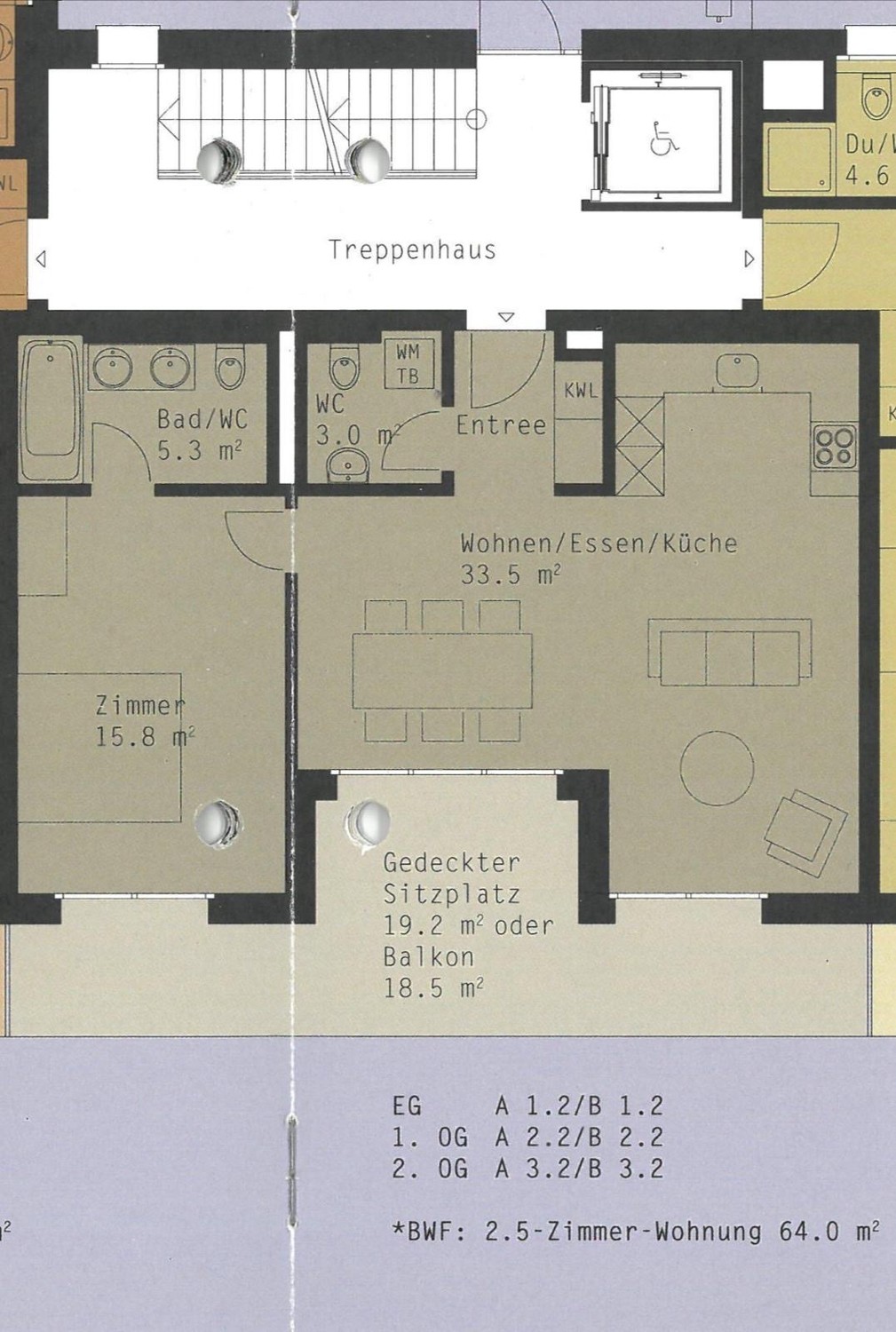 Appartement de 2 ½ pièces