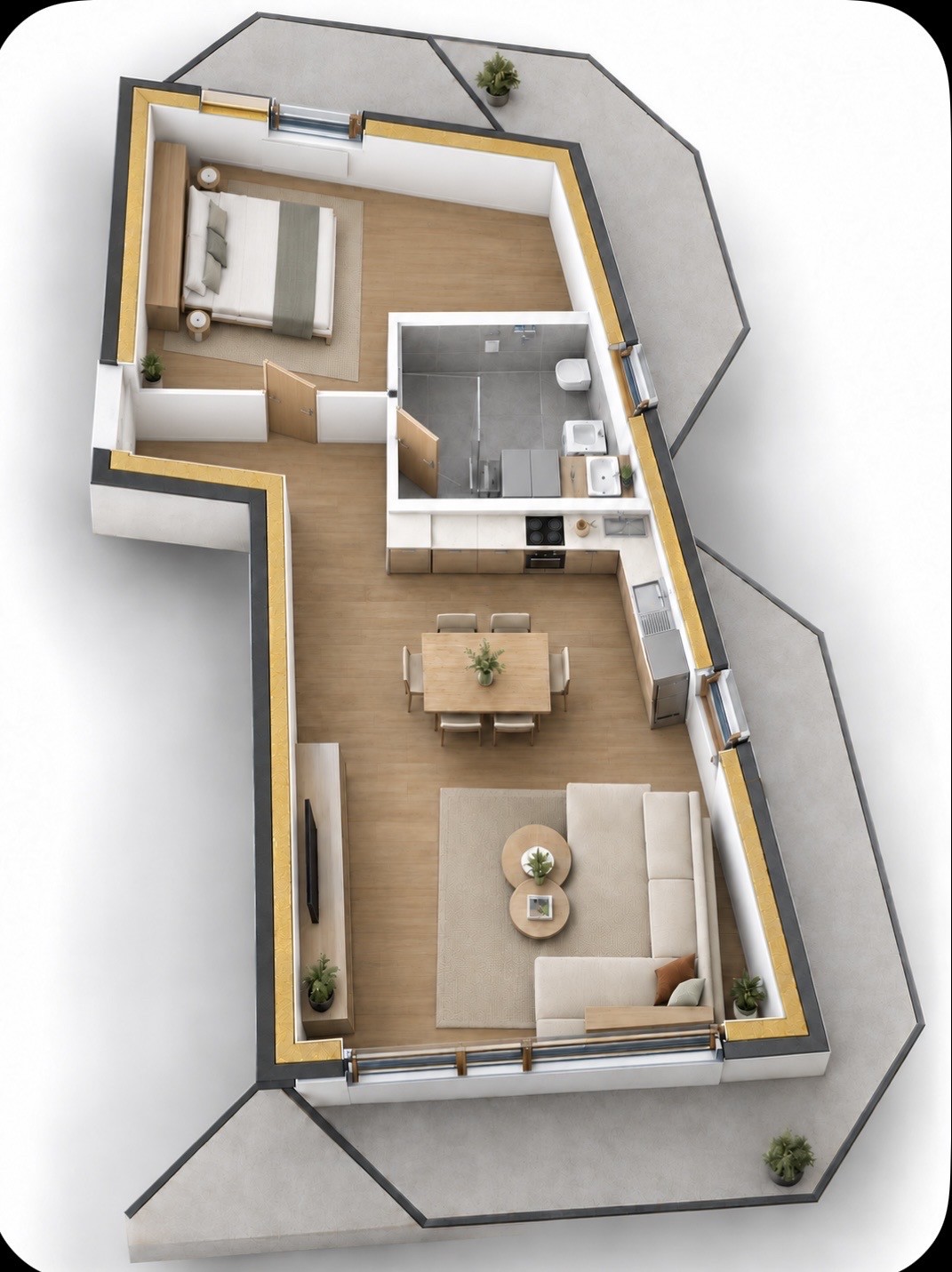 Appartement de 3 ½ pièces, photo 1 sur 3