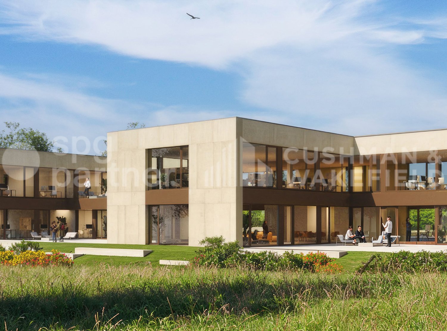 1200m² office