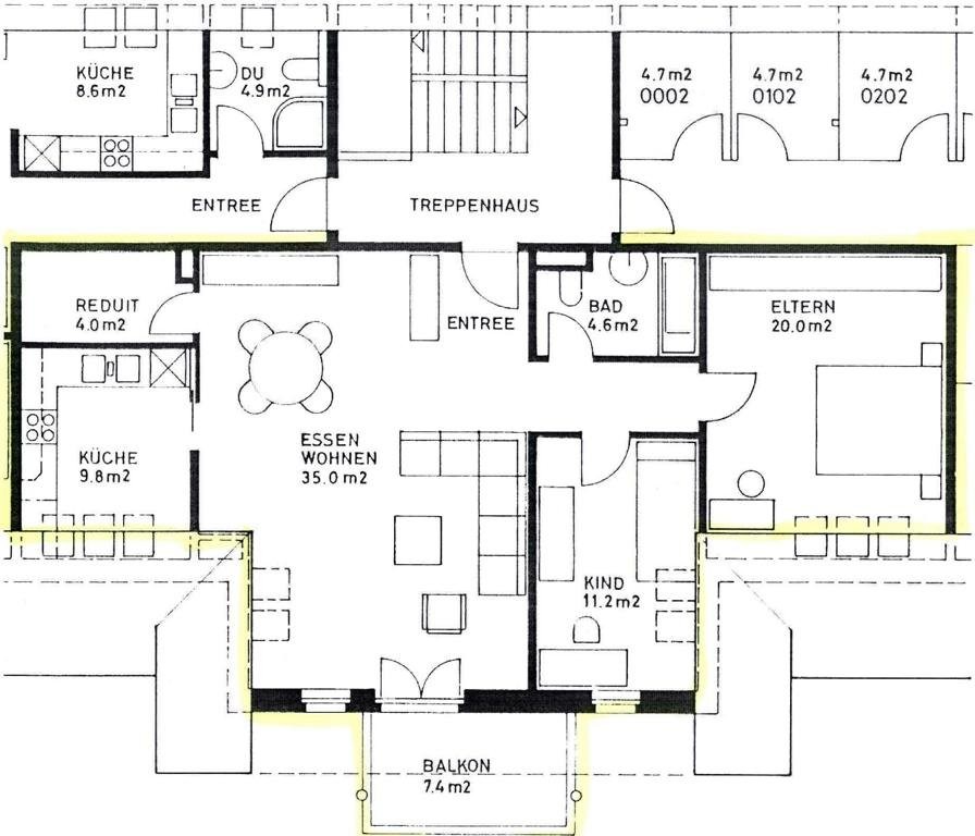 Appartement de 3 ½ pièces