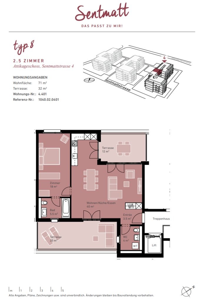 Appartement de 2 ½ pièces