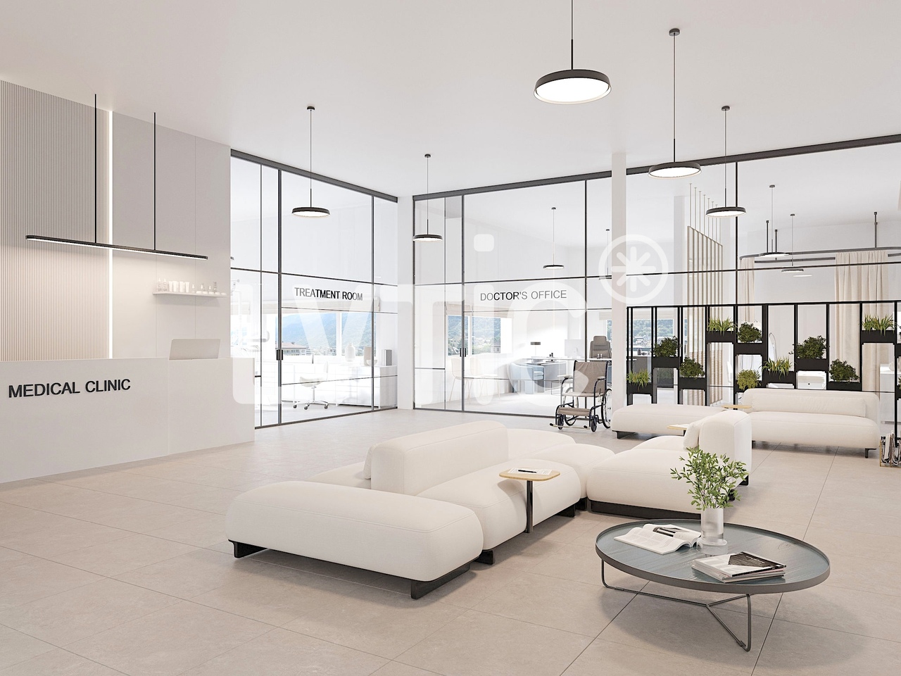 630m² office