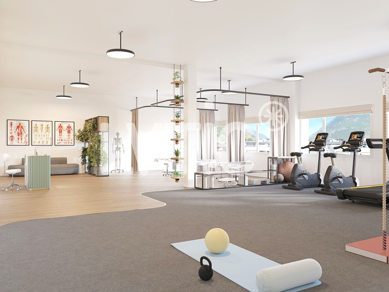 630m² office