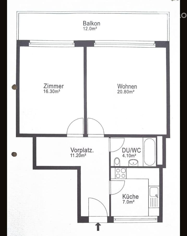 Appartement de 2 pièces, photo 4 sur 5