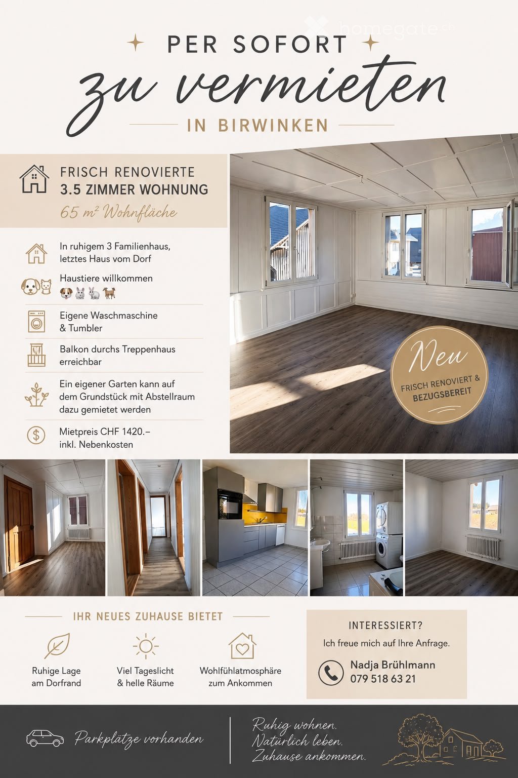 Appartement de 2 ½ pièces