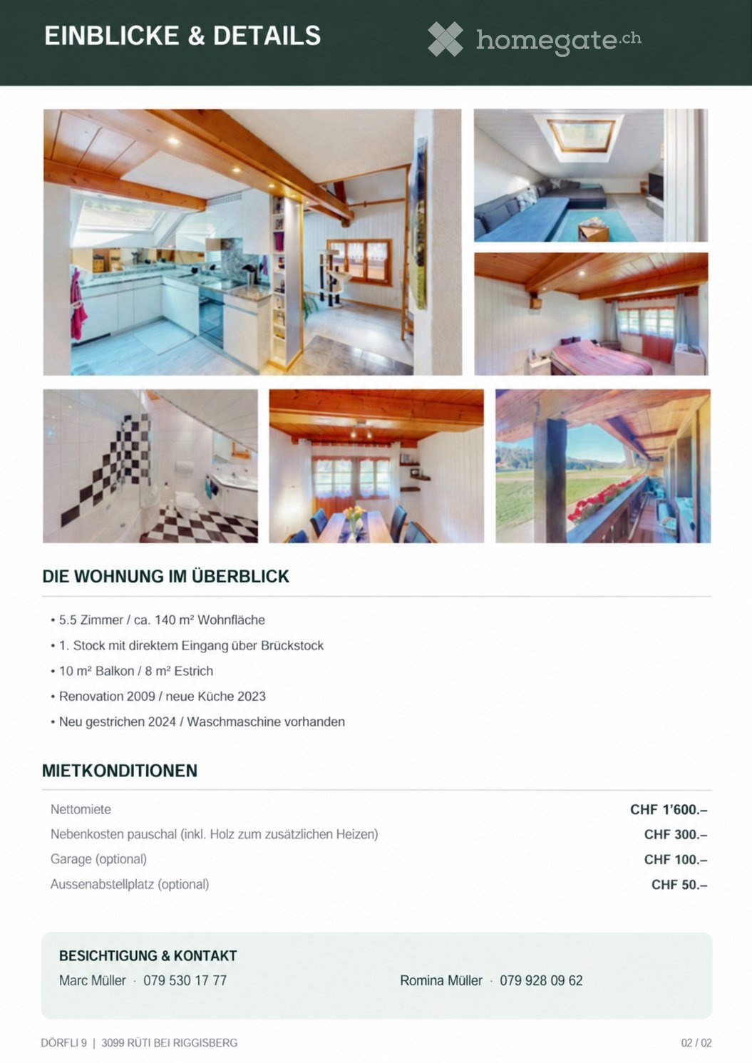 Appartement de 3 ½ pièces, photo 1 sur 2