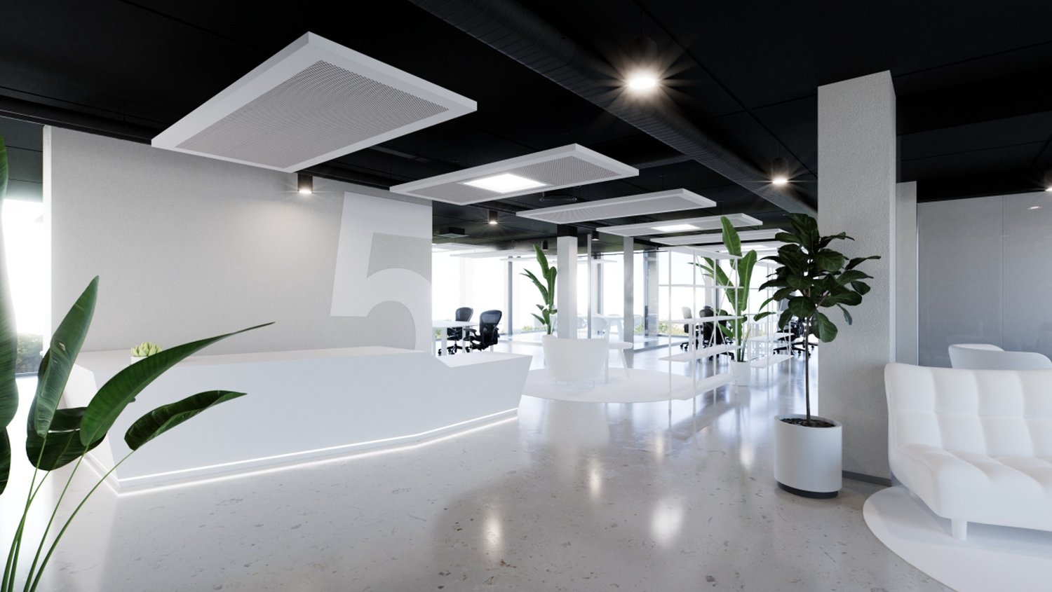 280m² office
