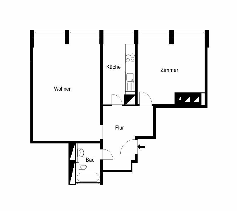 2 pièces appartement, photo 7 sur 7