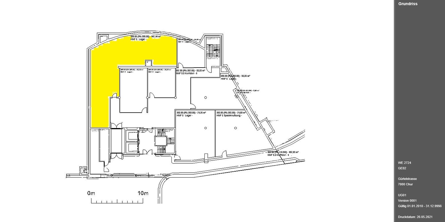 Local de stockage de 147m²