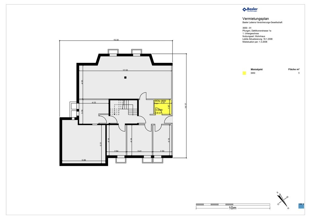 5m² de local de stockage
