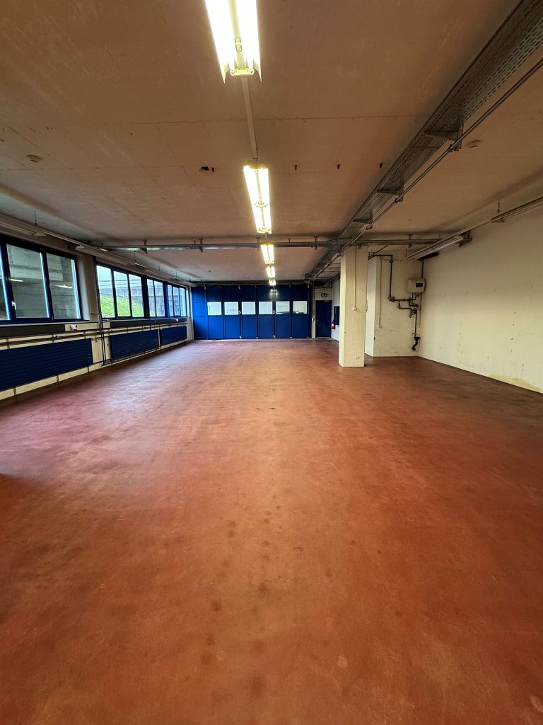 380m² commercial

emplacement rural - très bien accessible en véhicule

vaste surface commerciale lumineuse de 380m2 au 2. UG avec façade vitrée - toilettes privées dans l'objet - accès direct avec une grande installation de portes pour le déchargement de marchandises - l'espace polyvalent et modula, photo 3 sur 8