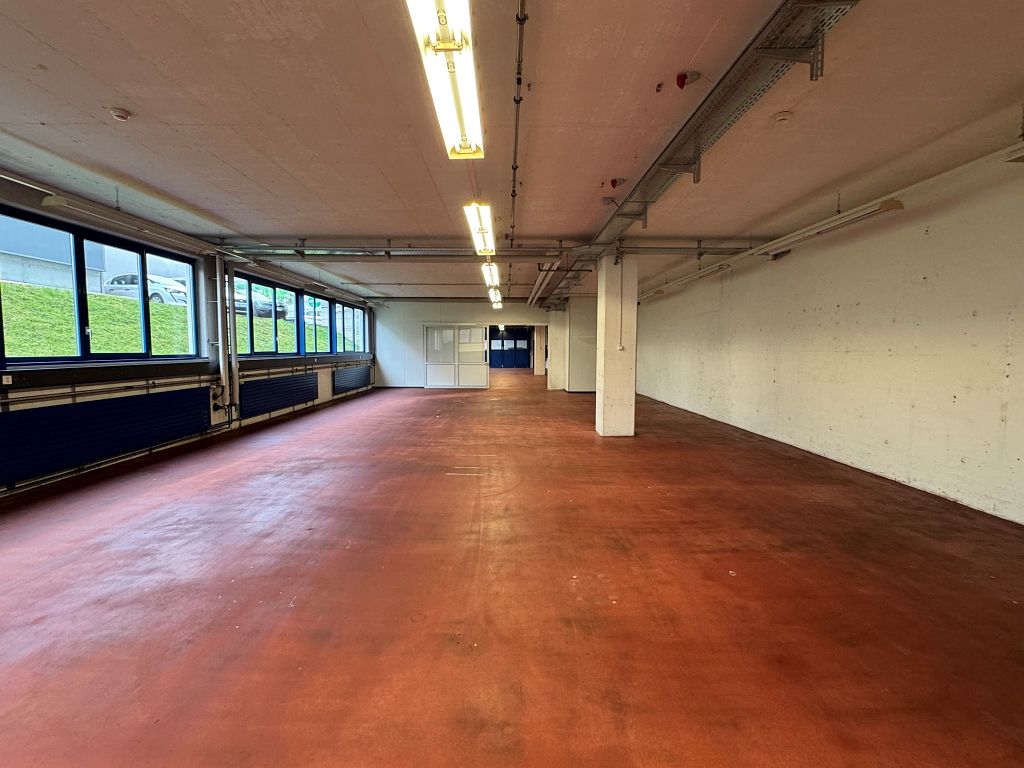 380m² commercial

emplacement rural - très bien accessible en véhicule

vaste surface commerciale lumineuse de 380m2 au 2. UG avec façade vitrée - toilettes privées dans l'objet - accès direct avec une grande installation de portes pour le déchargement de marchandises - l'espace polyvalent et modula, photo 5 sur 8