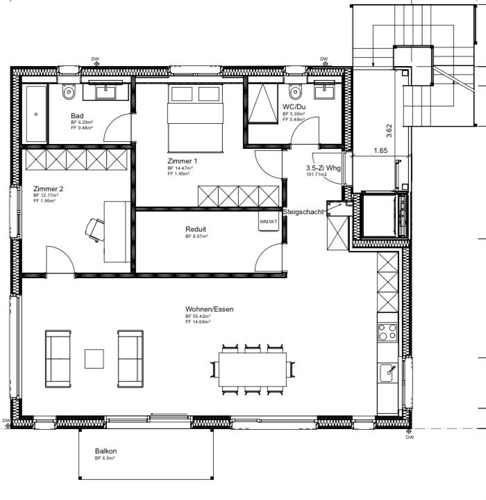 Appartement de 2 ½ pièces, photo 3 sur 7