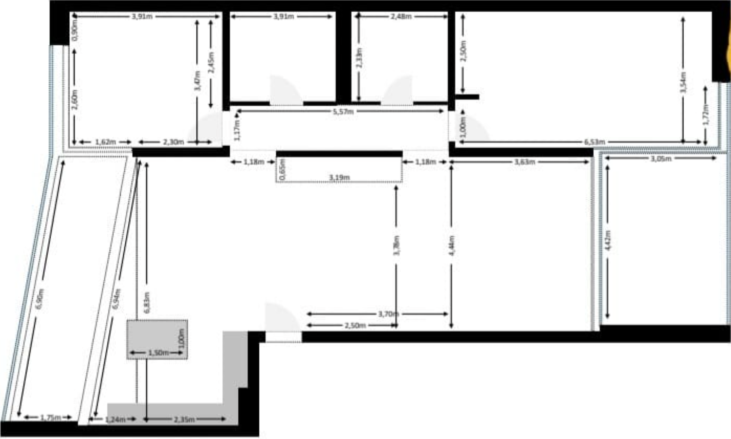 3 ½ rooms apartment