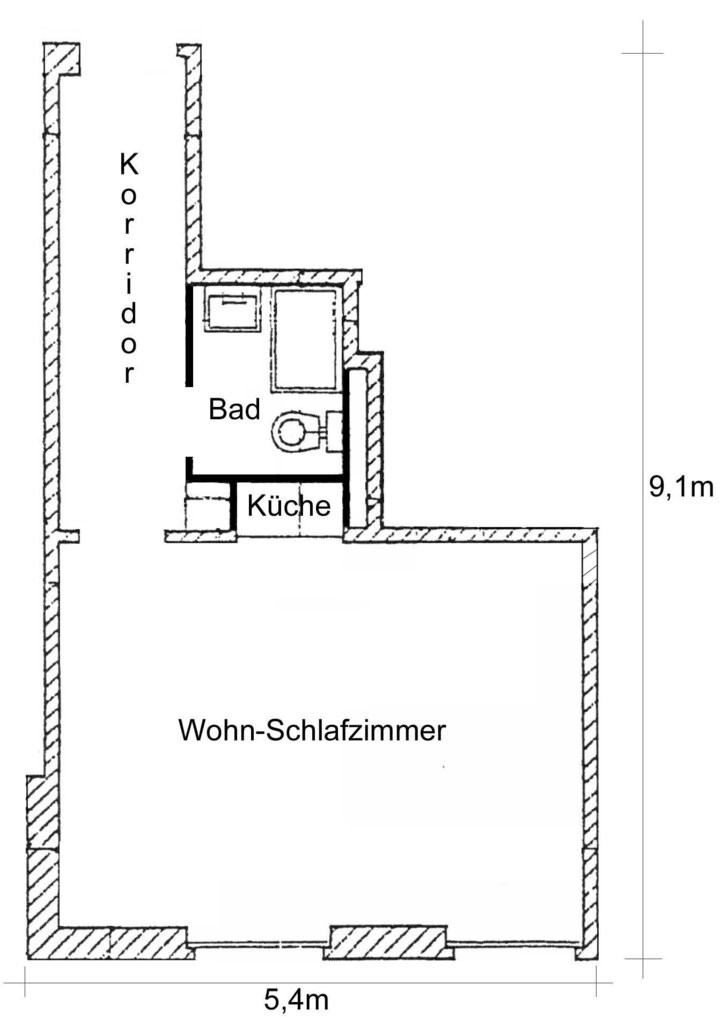 1 room apartment