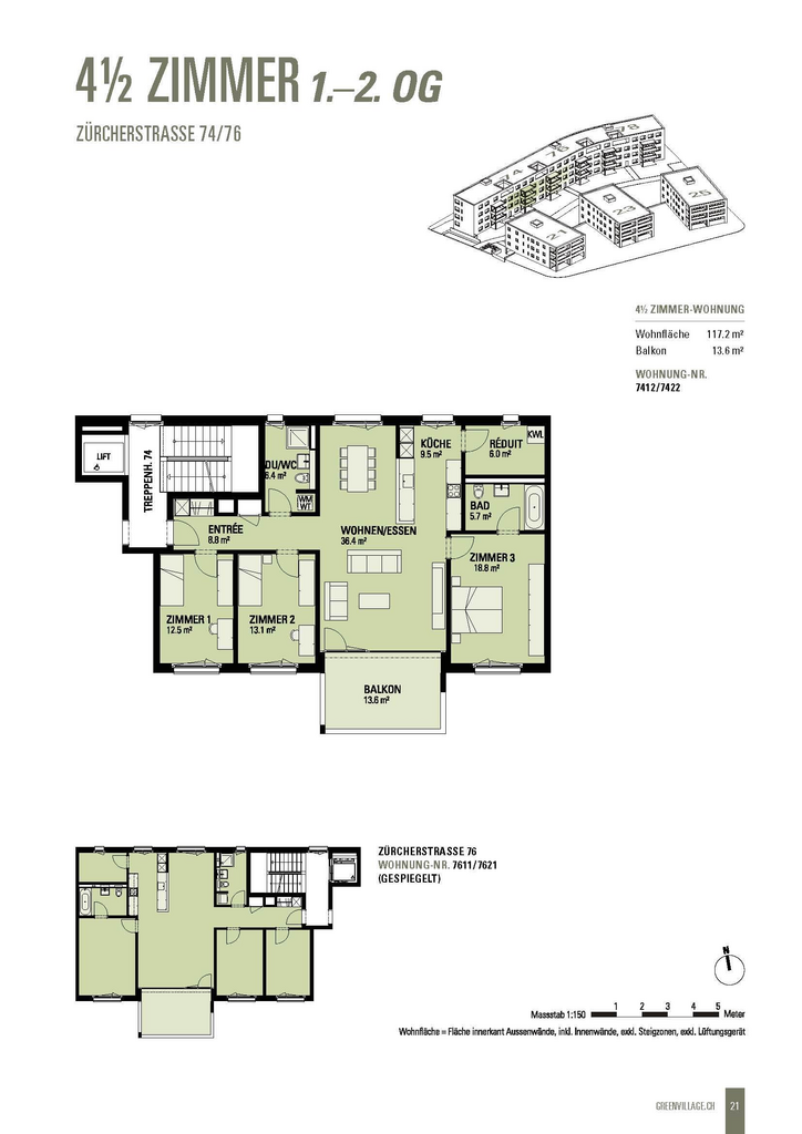 Appartement de 4 ½ pièces, photo 8 sur 9